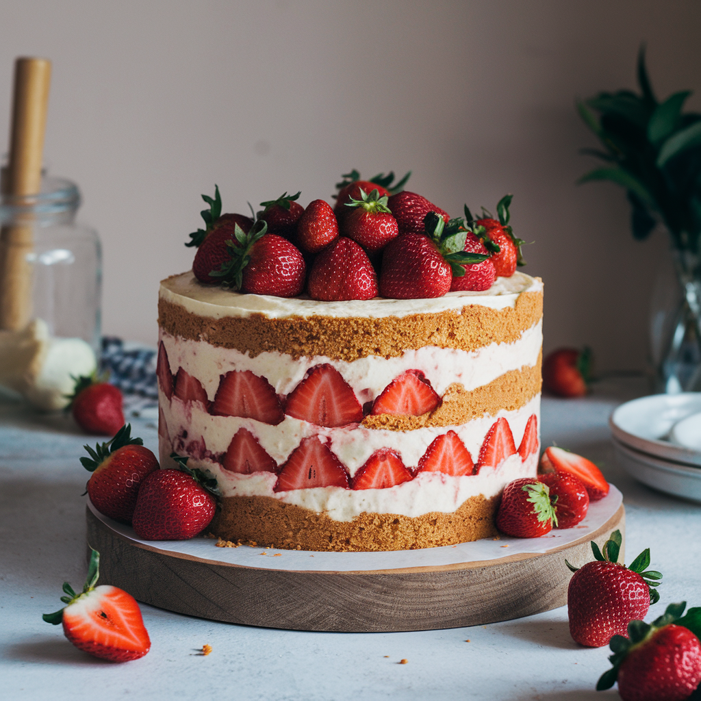 "Strawberry Dump Cake Recipe"