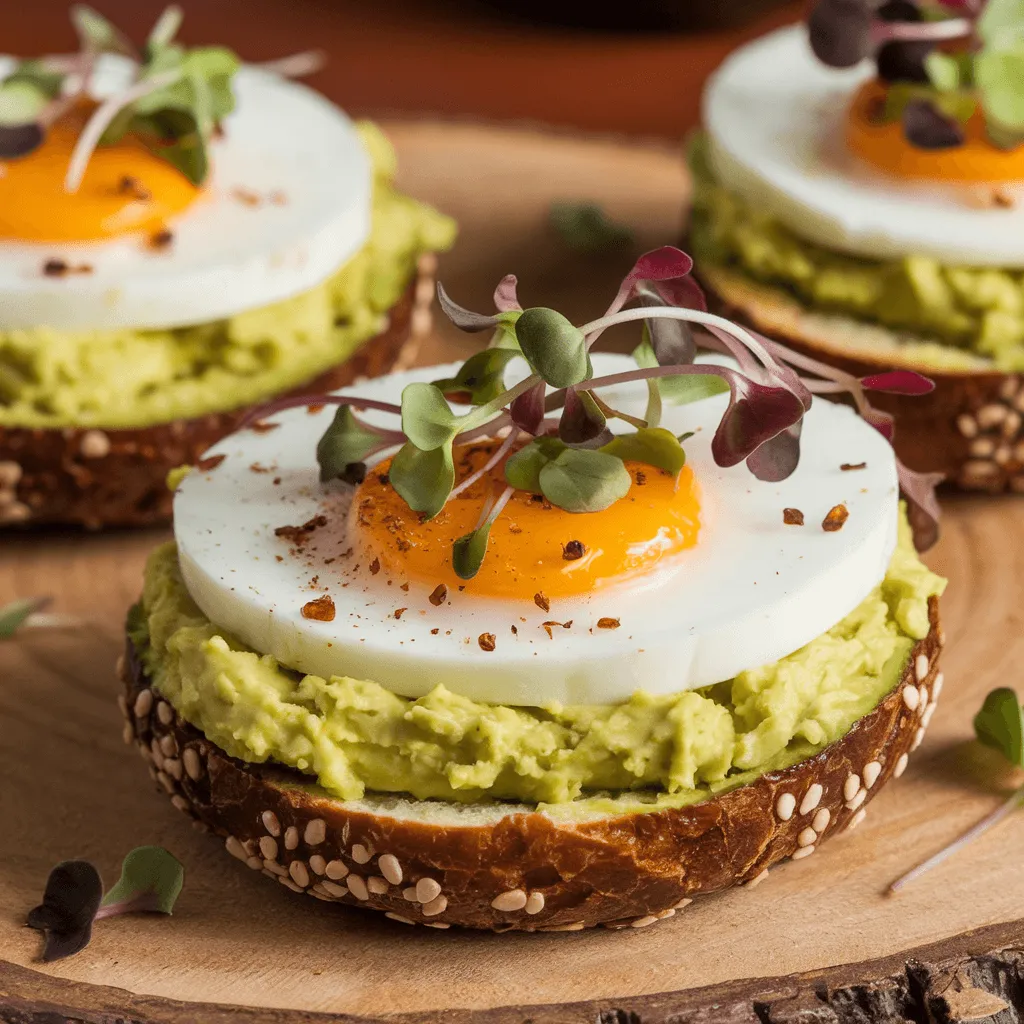 Avocado and egg bagel recipe