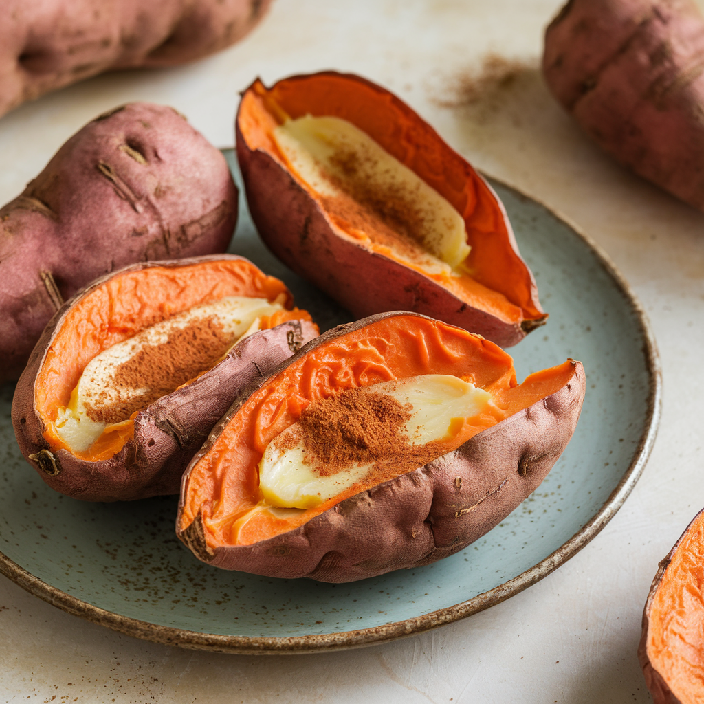 "Caramelized roasted sweet potato recipe"