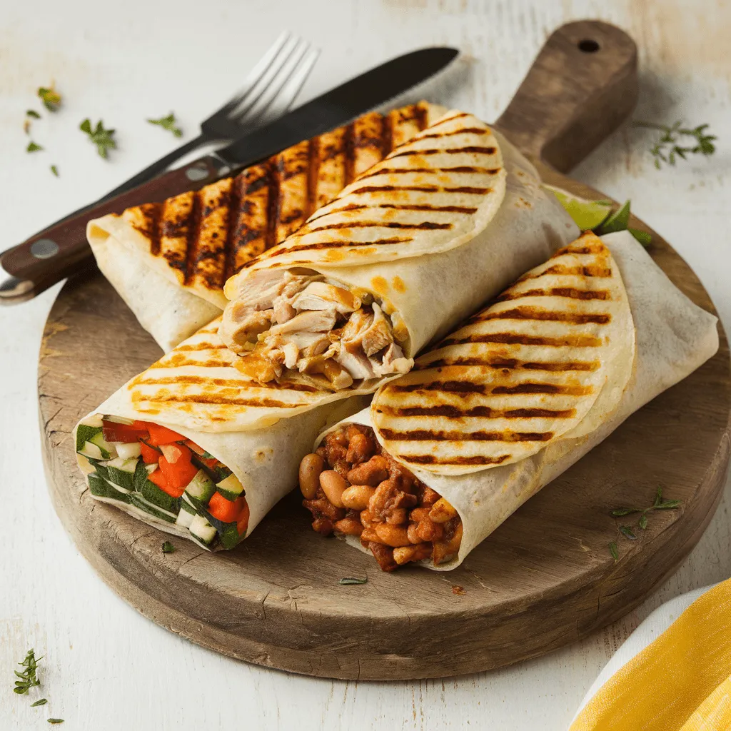 Grilled cheese burrito variations