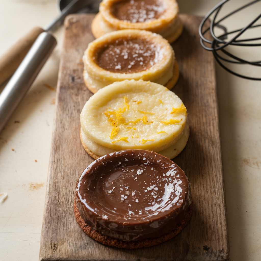 Crème brûlée cookie variations