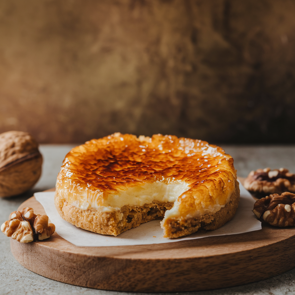 Texture of crème brûlée cookies