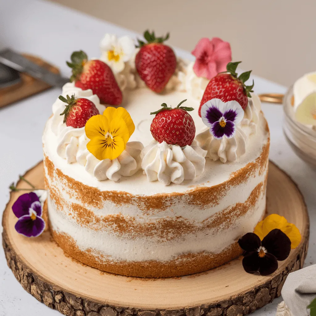 Decorated Strawberry Shortcake