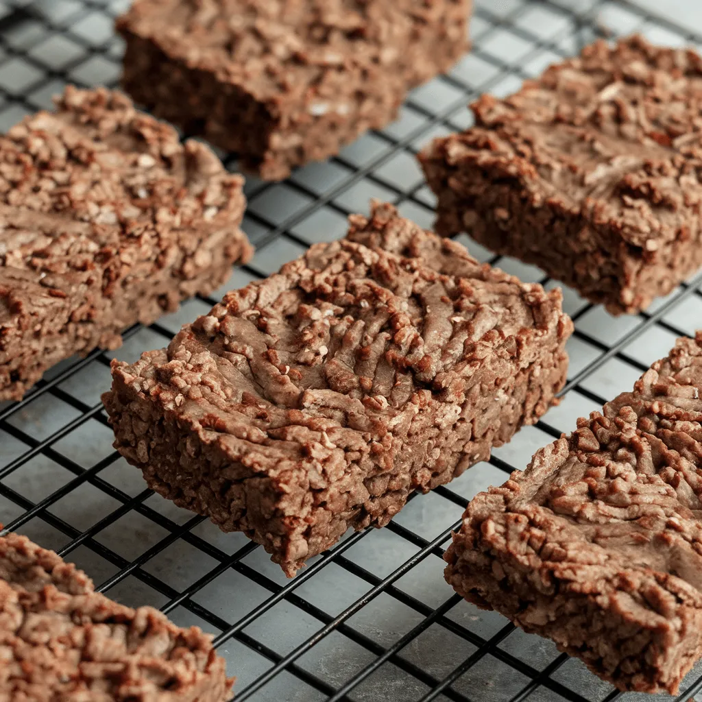 Homemade carnivore protein bars on a cooling rack