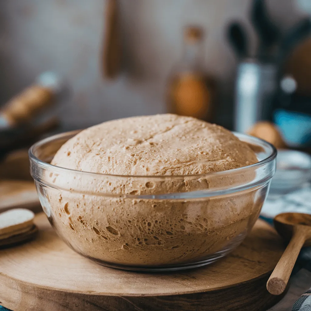 Fermenting sourdough tortilla dough