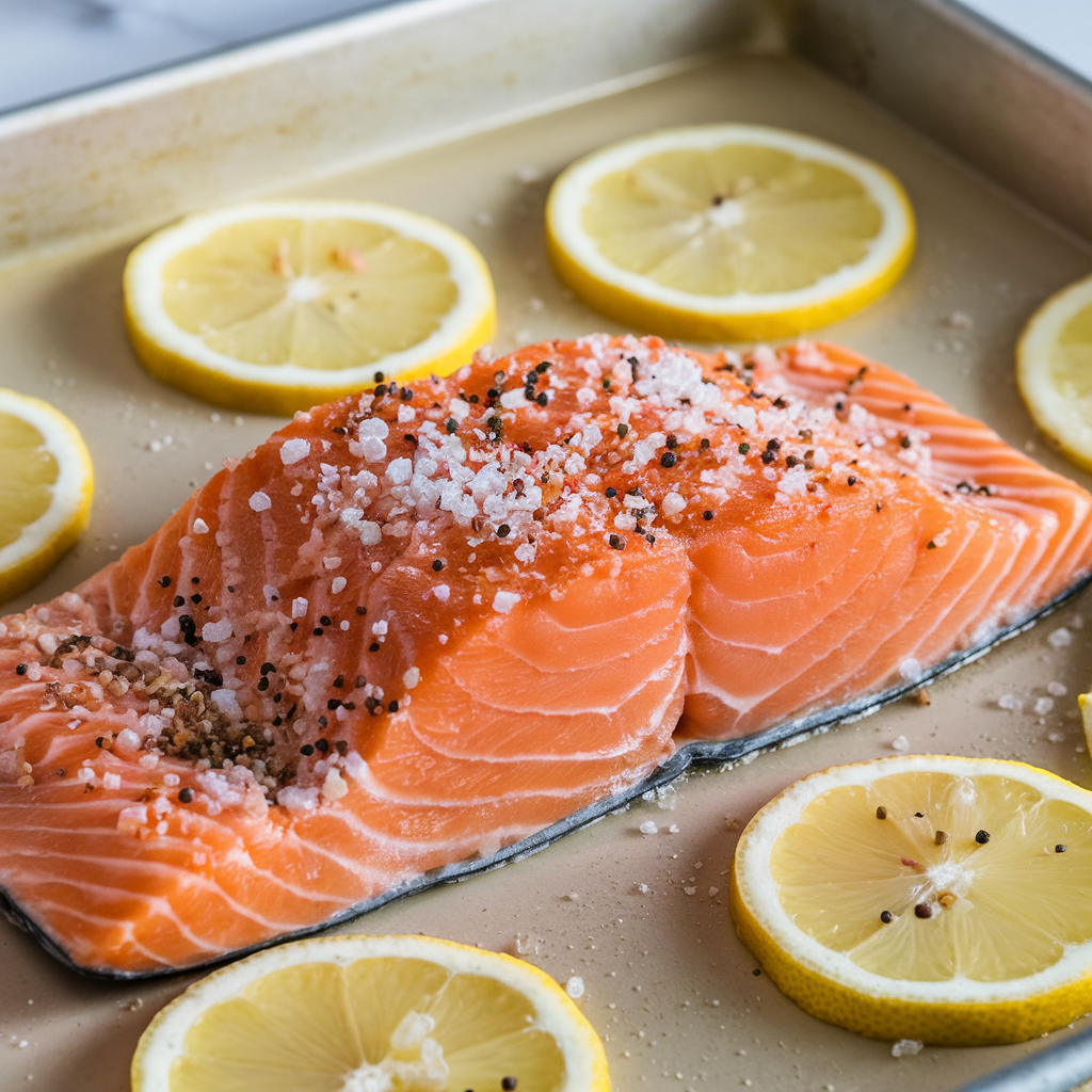 Cooking Salmon for Stuffed Peppers