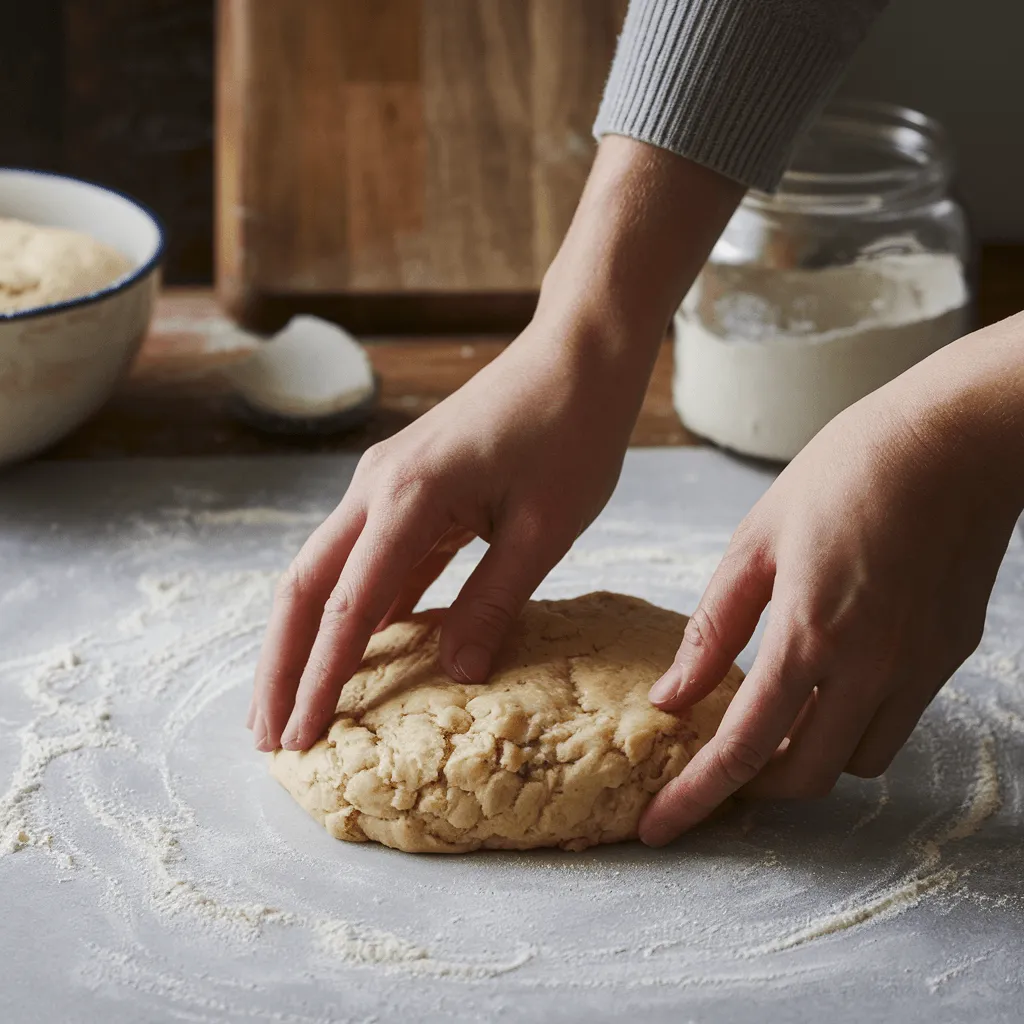 Folding Dough for Scones