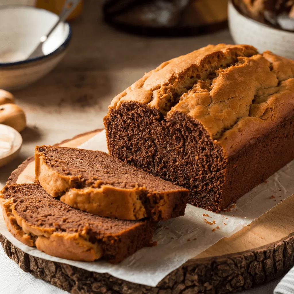 "Banana bread with chocolate and nuts"