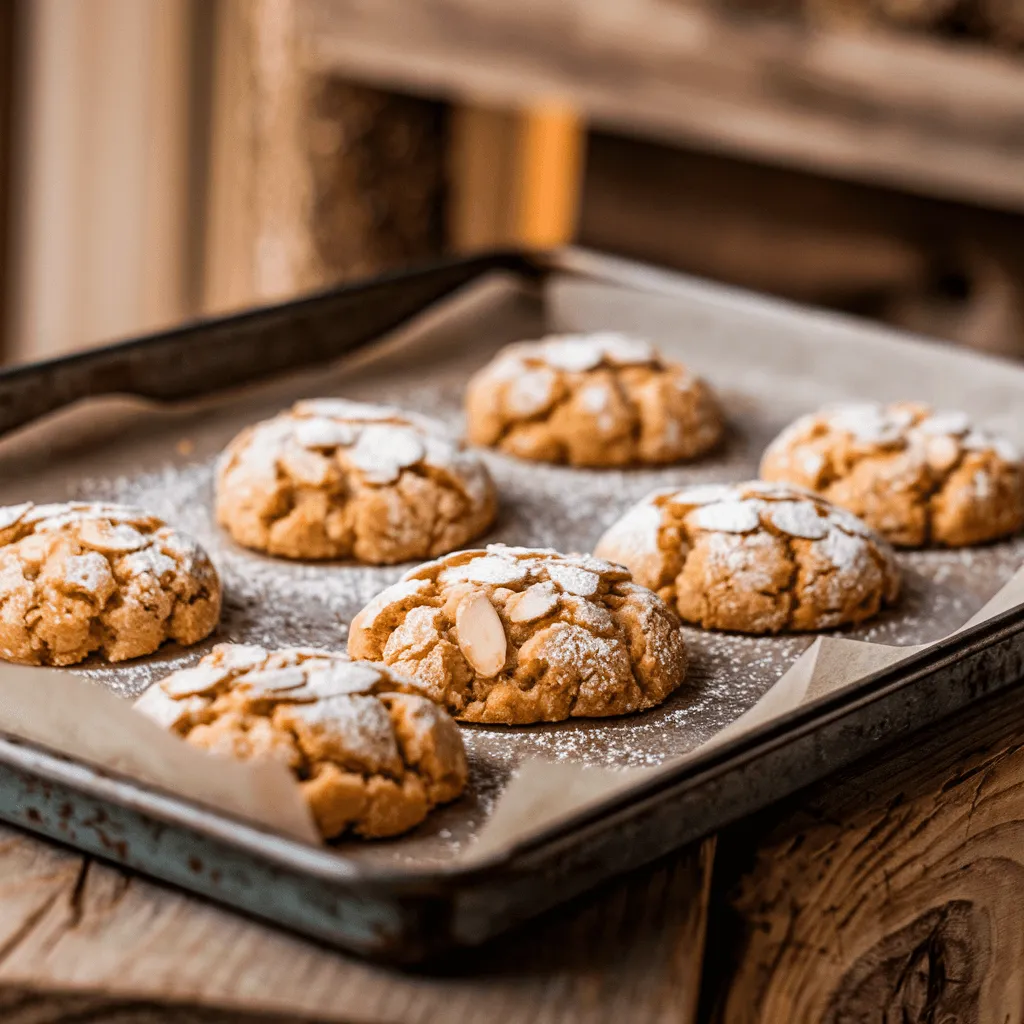 Almond Croissant Cookies Freshly Baked