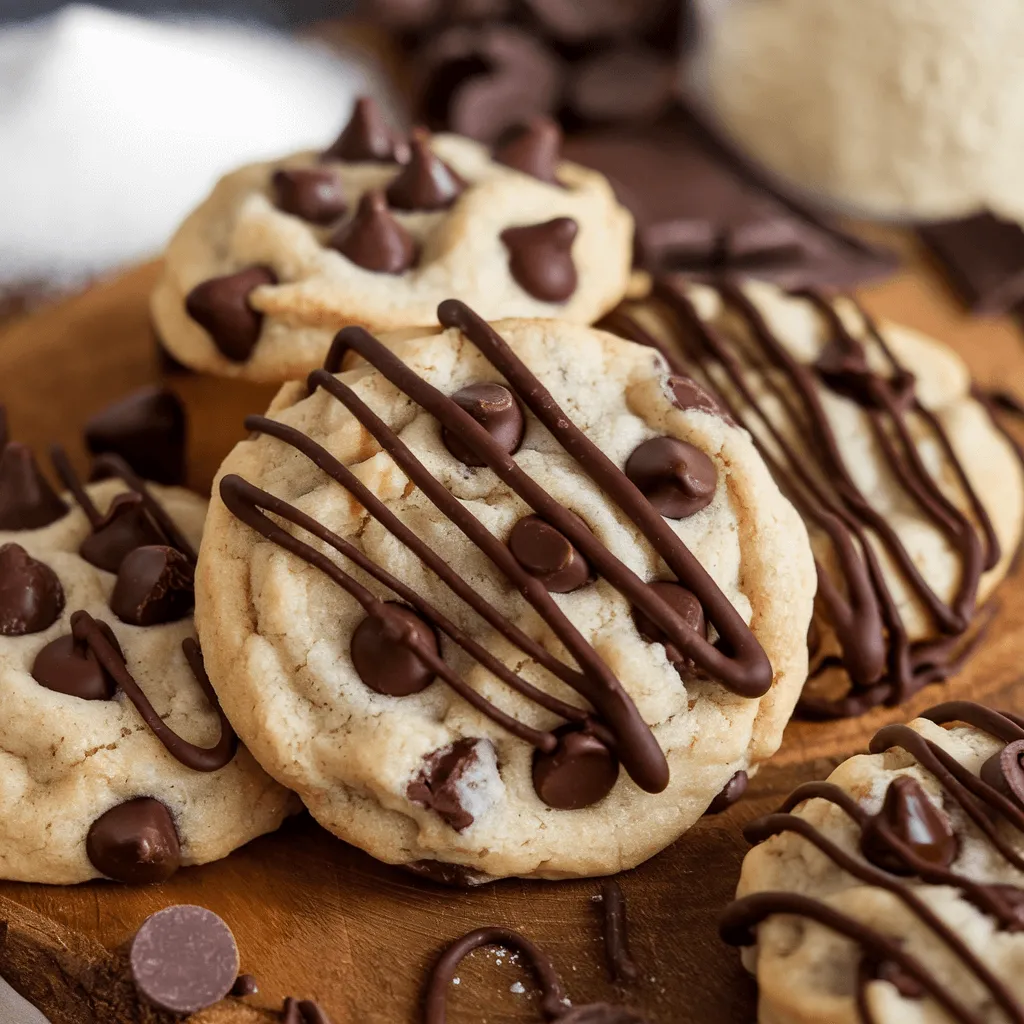 Gluten-free peanut butter cookies with chocolate chips