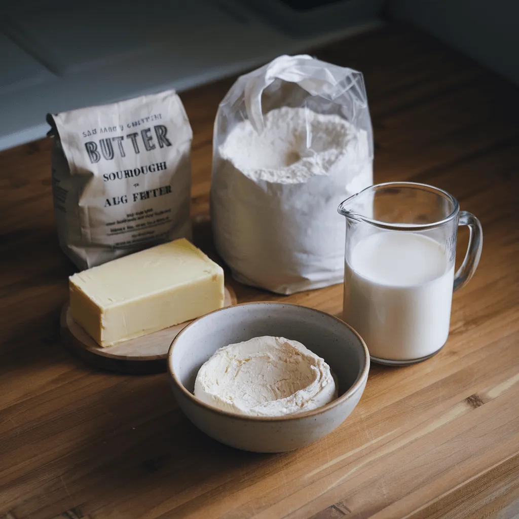 Ingredients for Sourdough Scones