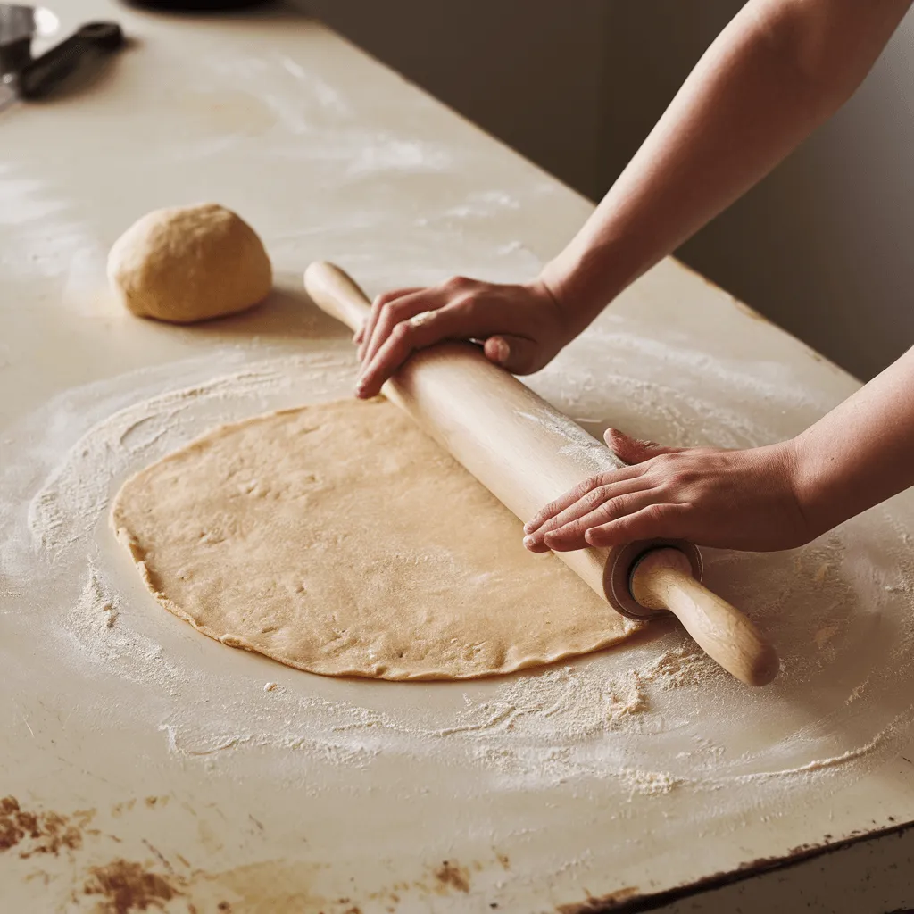 Making sourdough tortillas process