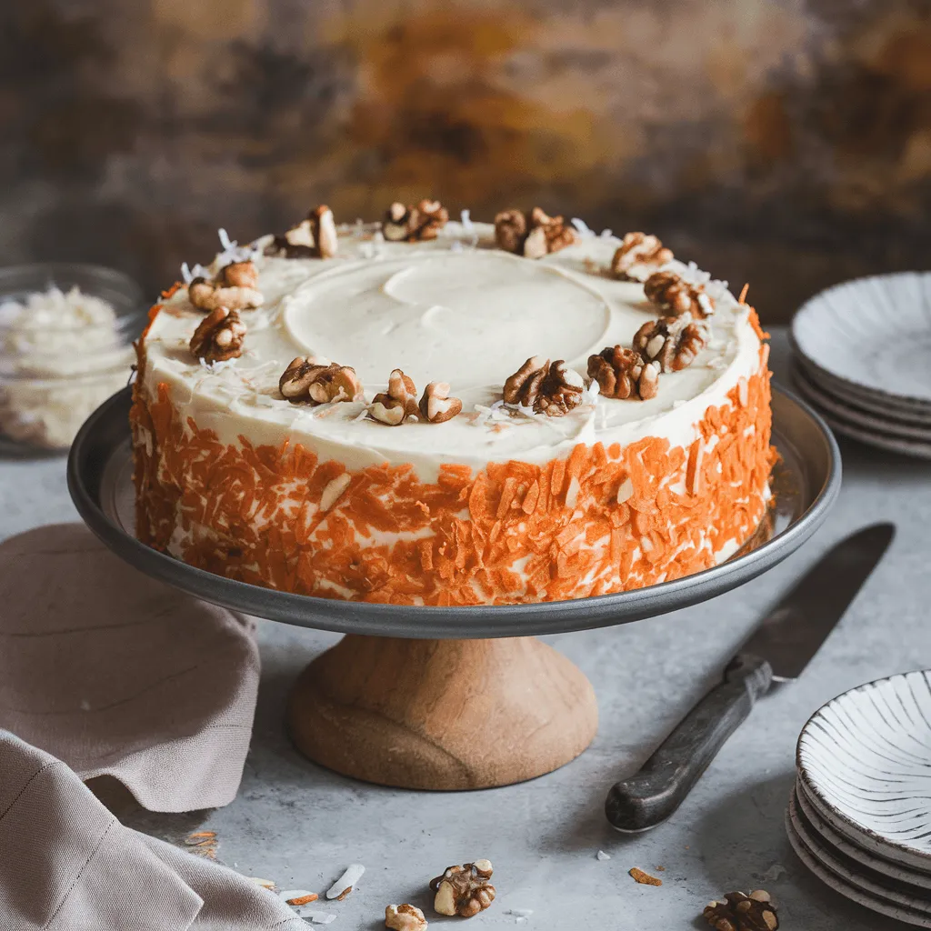 "Gluten free carrot cake recipe with cream cheese frosting"