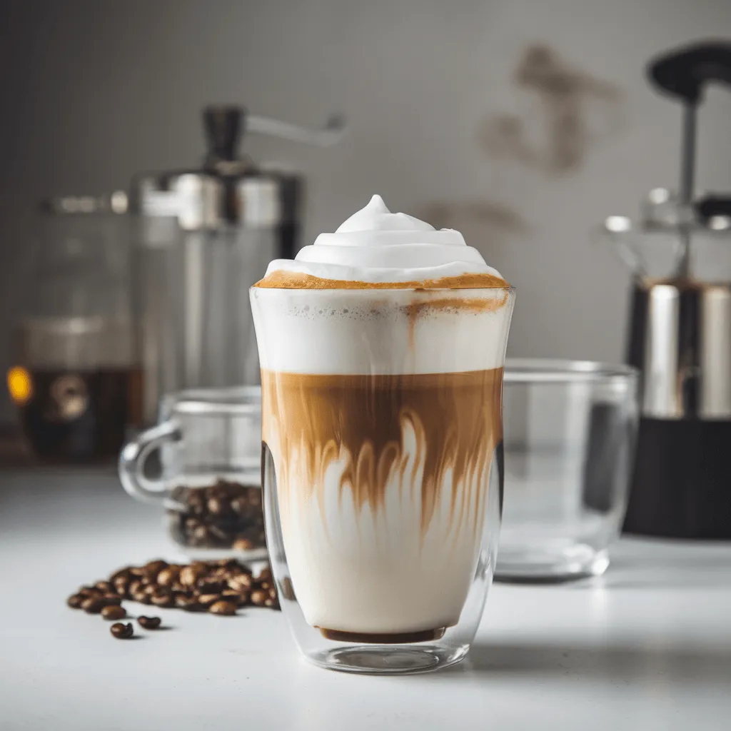 "Layered Latte Macchiato Drink"