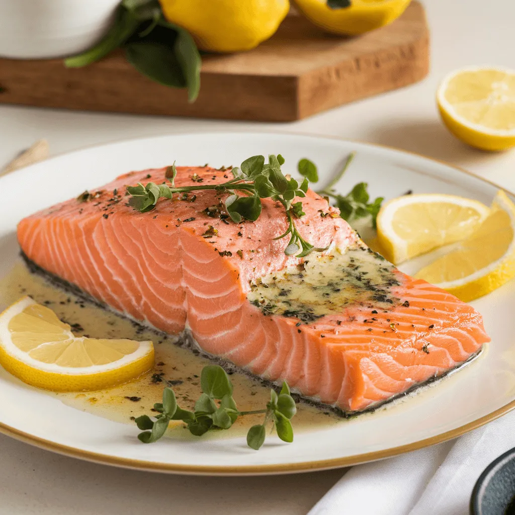 Salmon with miso butter recipe