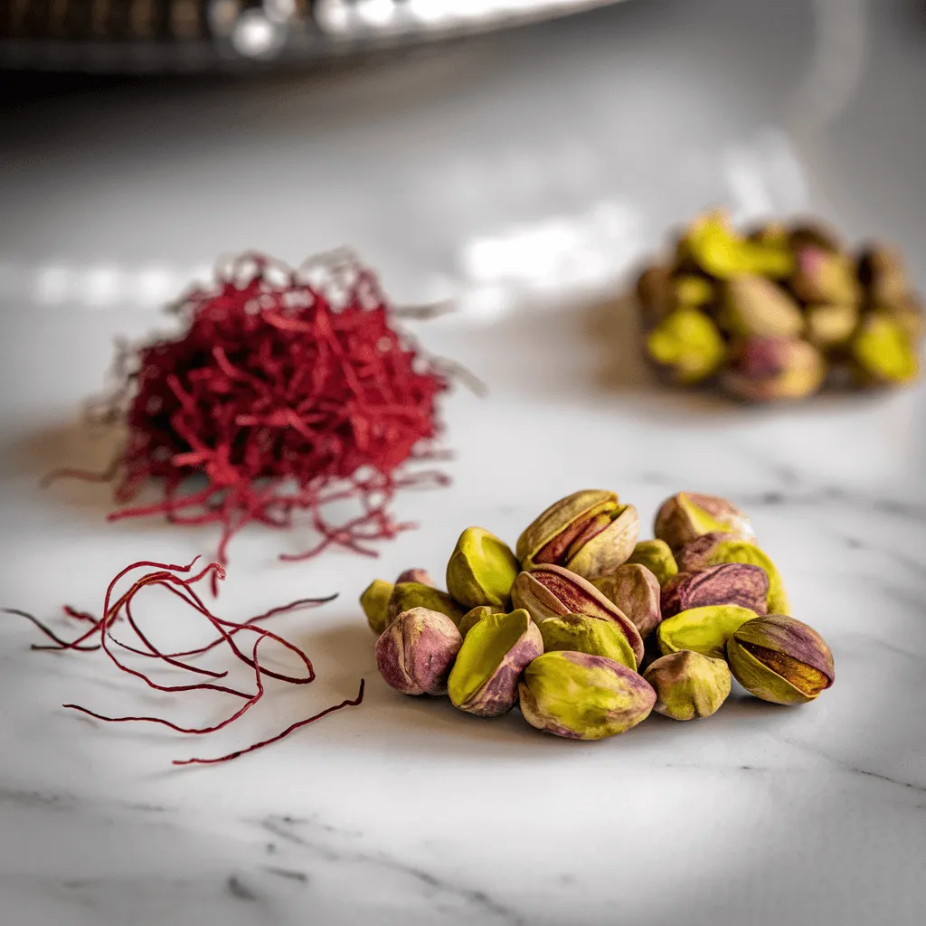 Saffron and Pistachios for Tiramisu