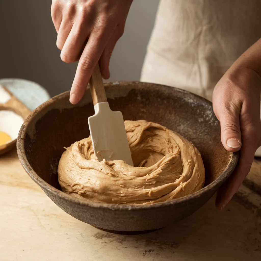 Making Almond Croissant Cookie Dough