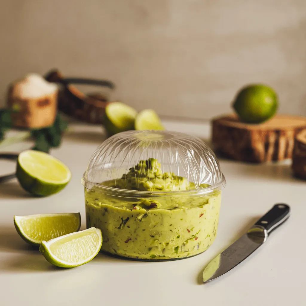 Storing 4-ingredient guacamole