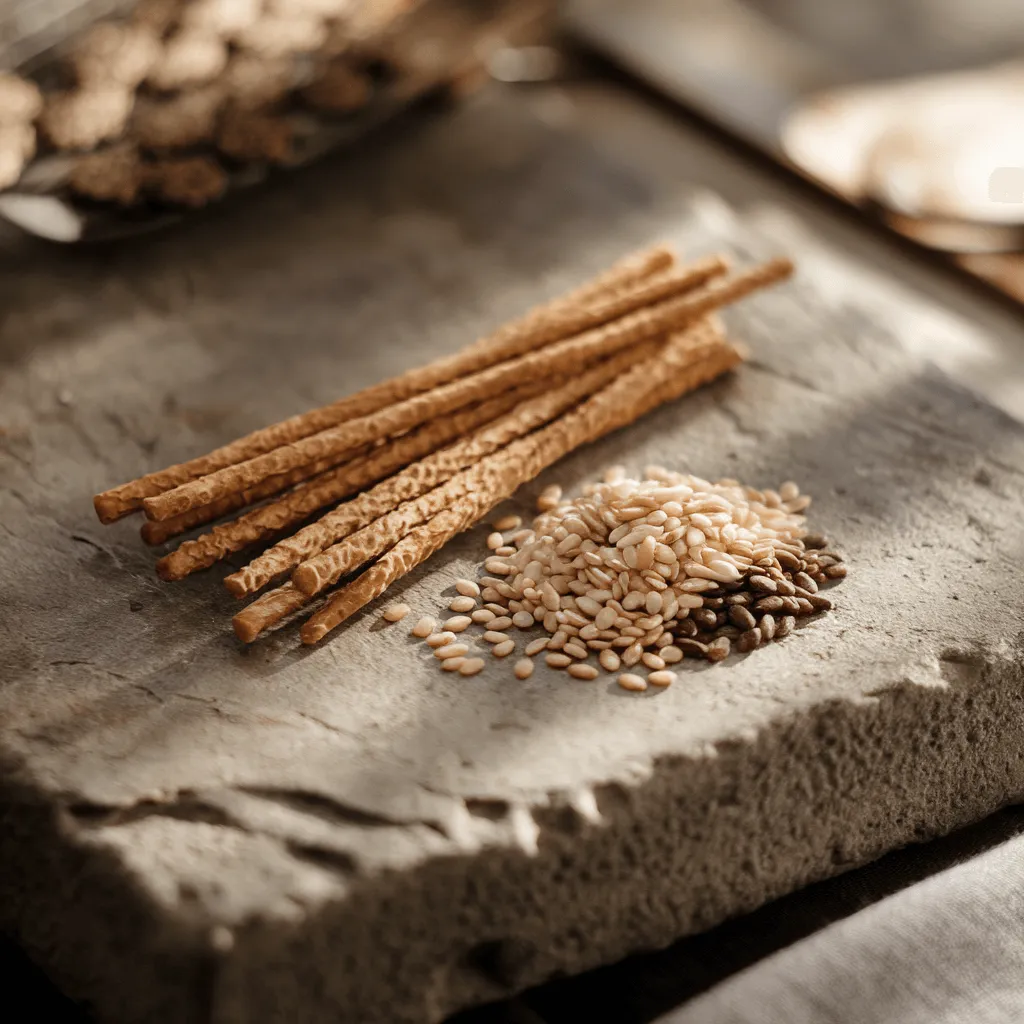 "Nutritional sesame sticks and seeds"