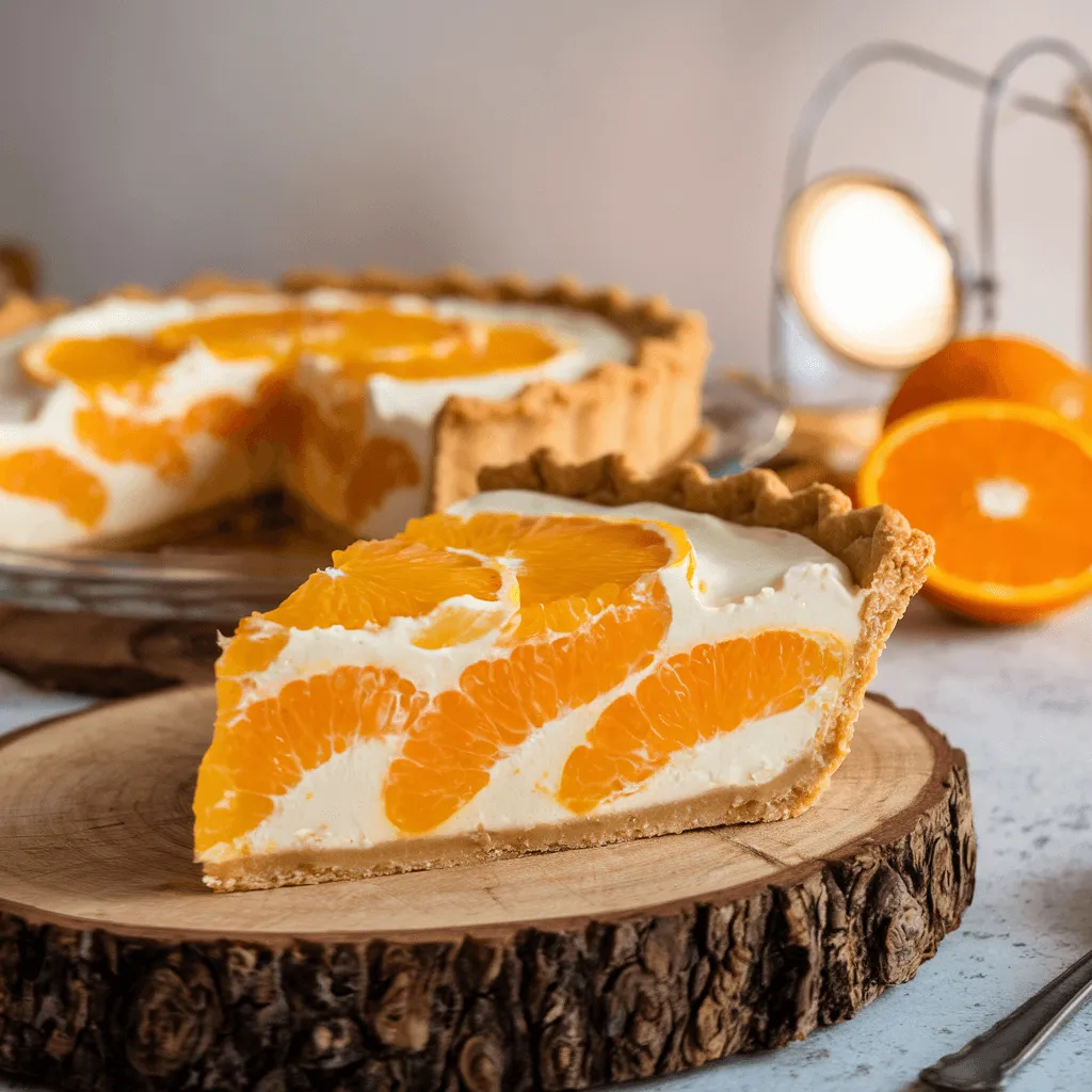 Shaker orange pie slice