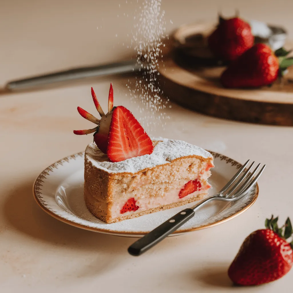 Strawberry Tres Leches Garnish