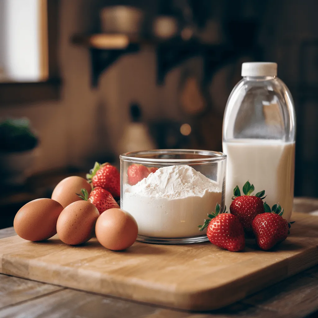 Strawberry Tres Leches Ingredients