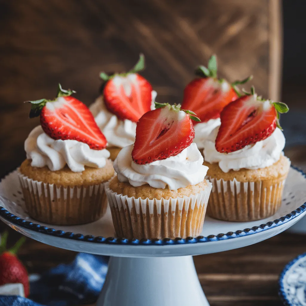 Strawberry Tres Leches Cupcakes