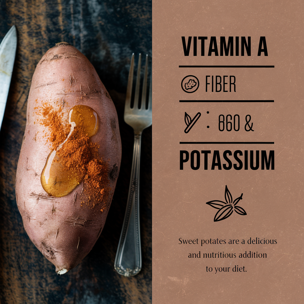 "Nutritional benefits of roasted sweet potatoes"