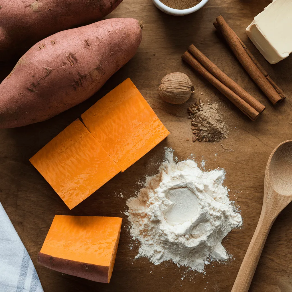 Sweet Potato Pound Cake Ingredients