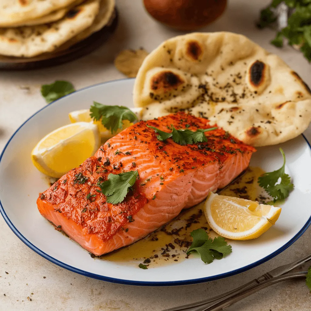 Tandoori Spiced Salmon Dish