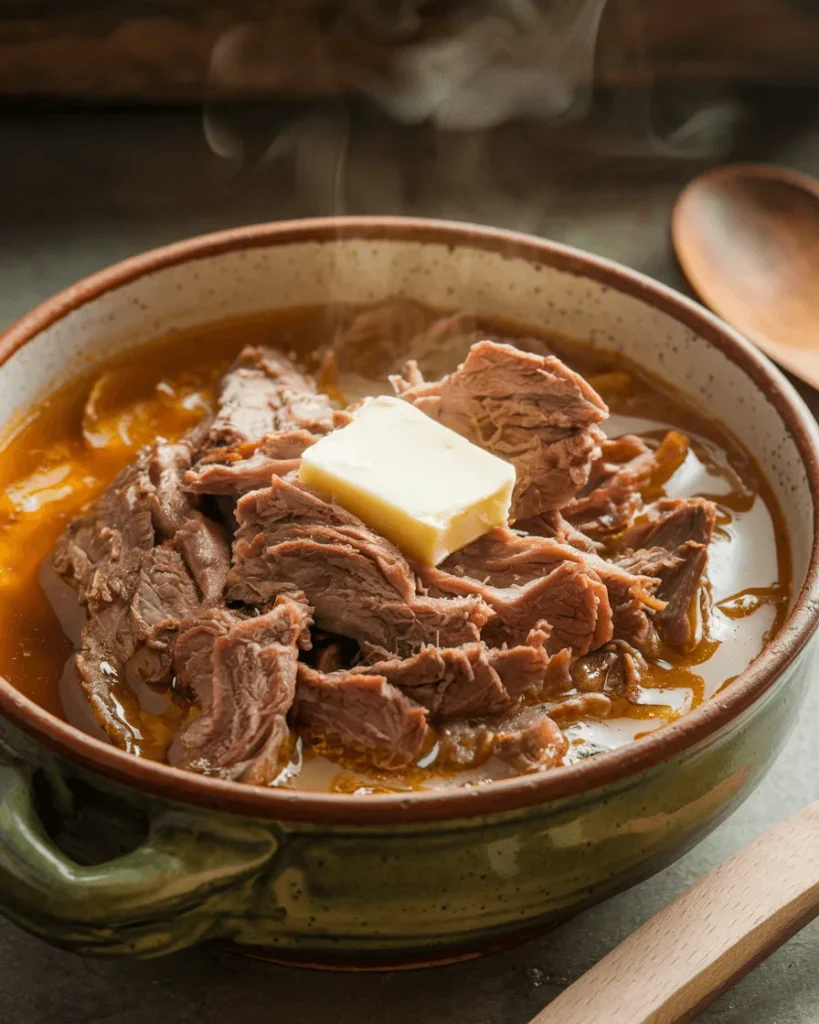 Hearty carnivore breakfast bowl with beef and bone broth