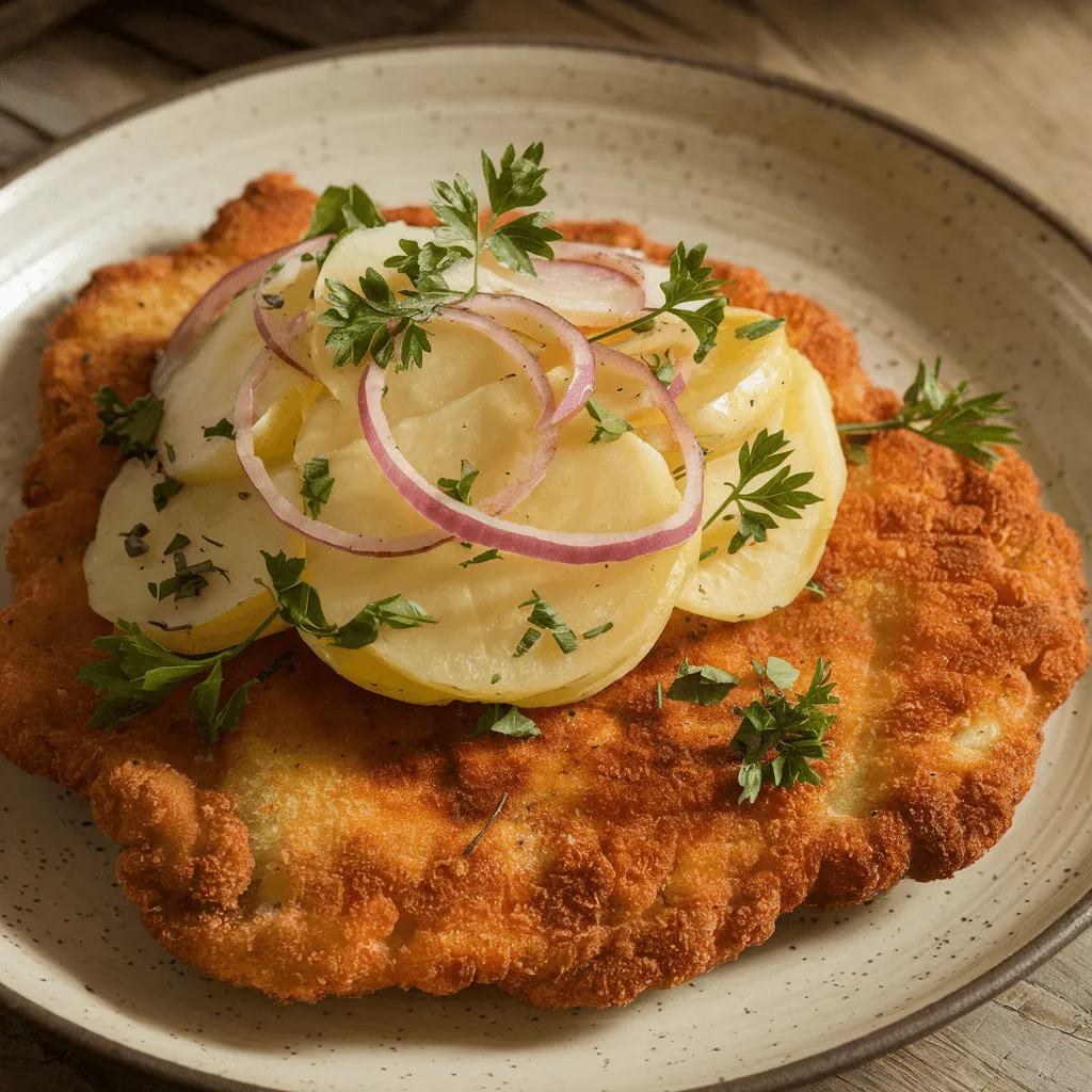 Beef Schnitzel with Austrian Potato Salad