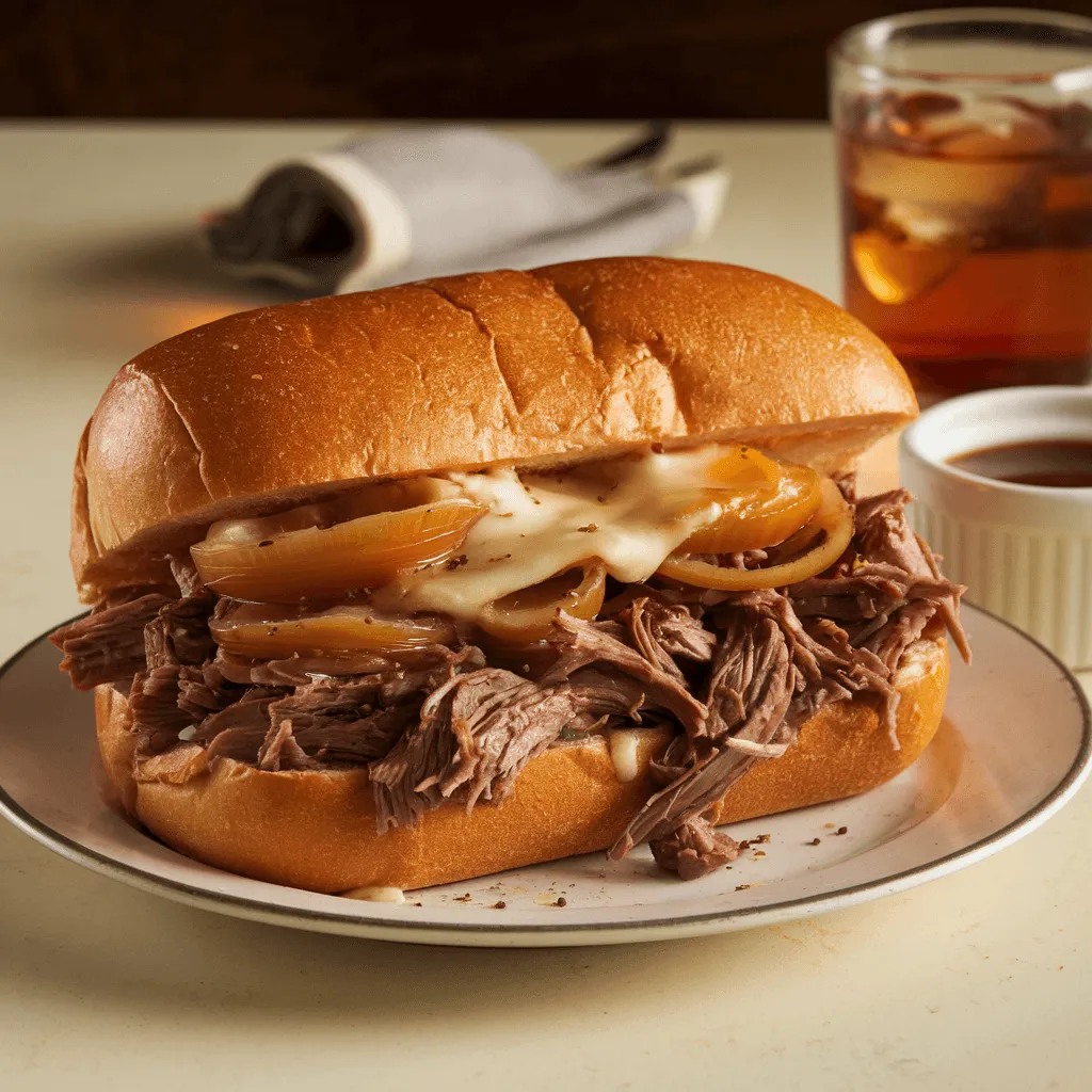 Leftover Yankee pot roast used in a sandwich