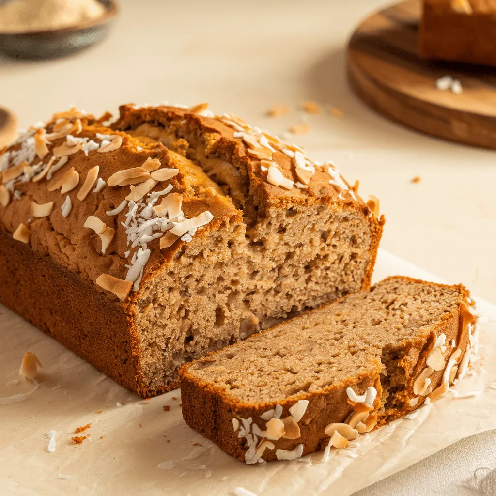 Hawaiian banana bread recipe finished loaf close-up