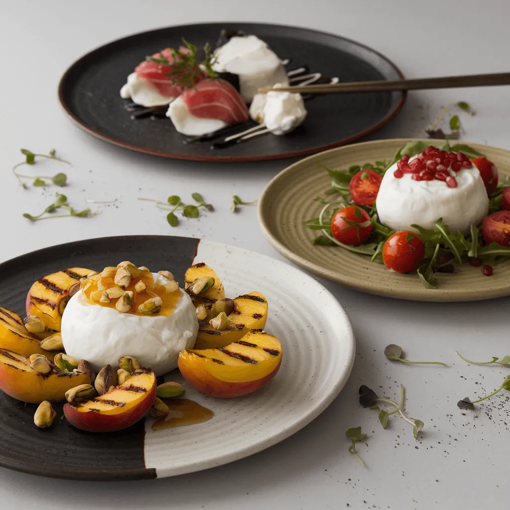 Burrata with Exotic Fusion Ingredients