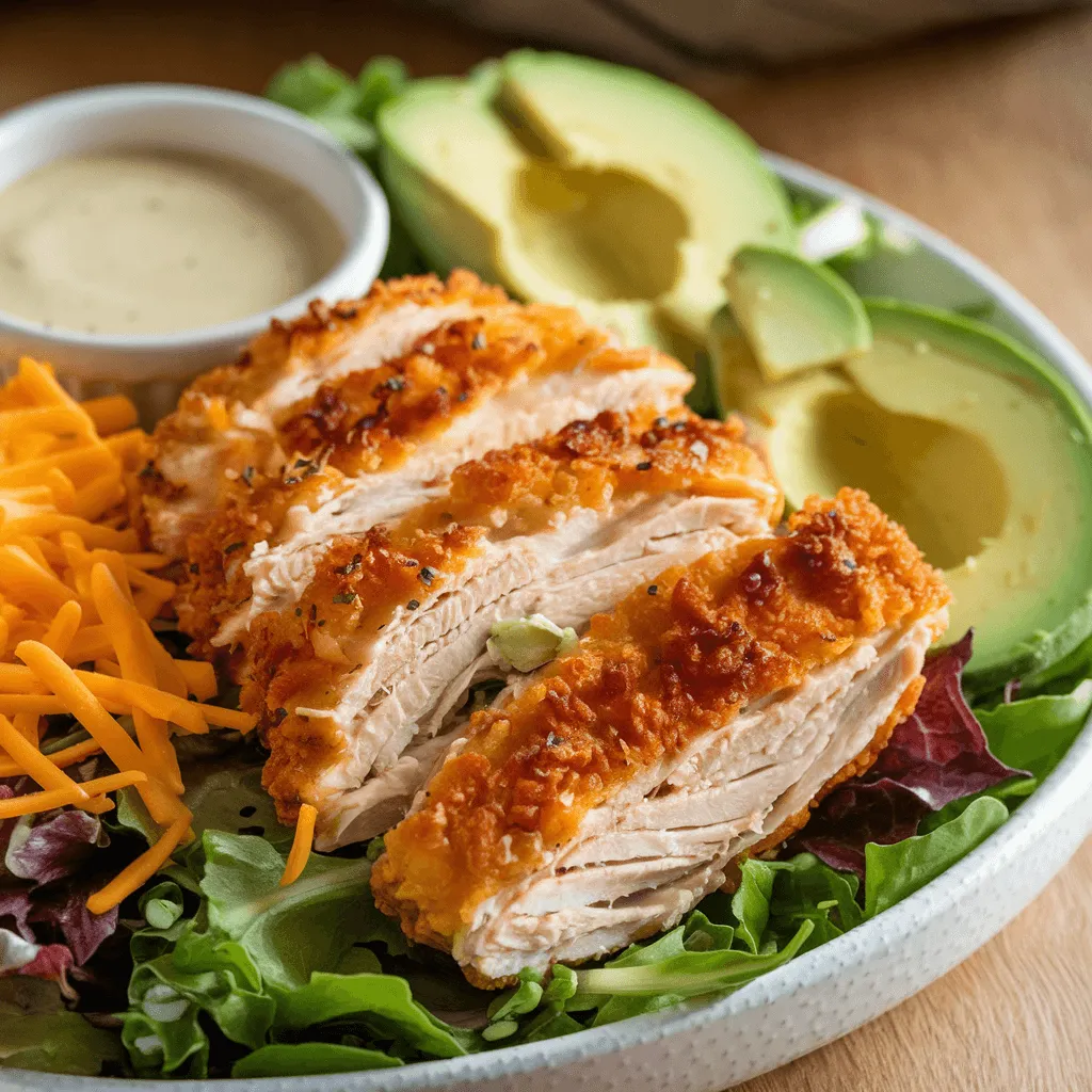 Homemade crispy chicken salad recipe