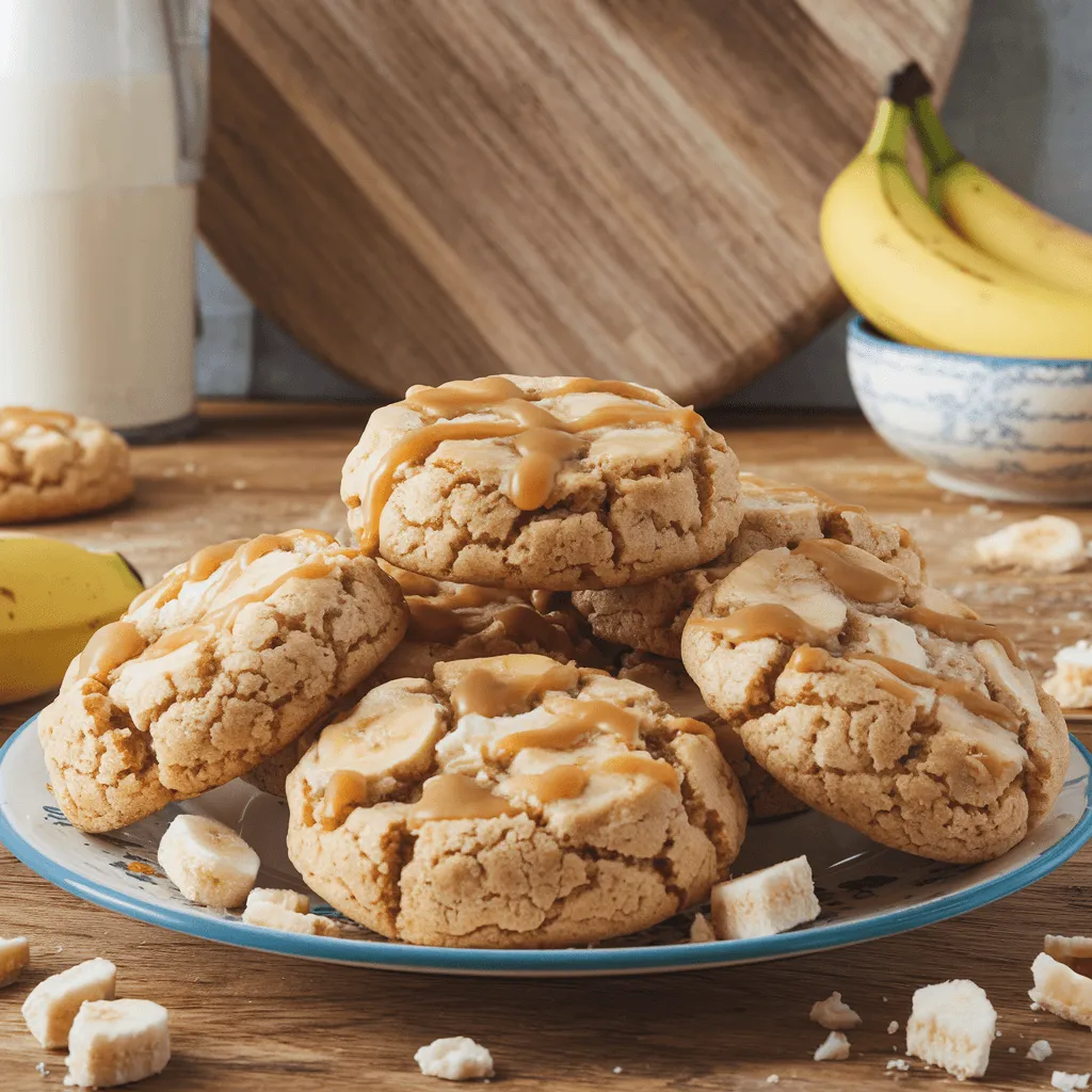 What banana pudding cookies look like