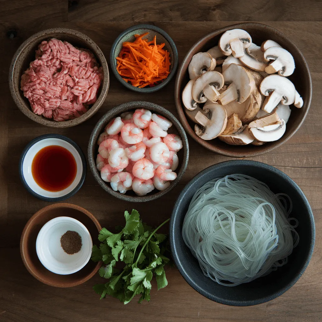 Vietnamese egg roll filling ingredients