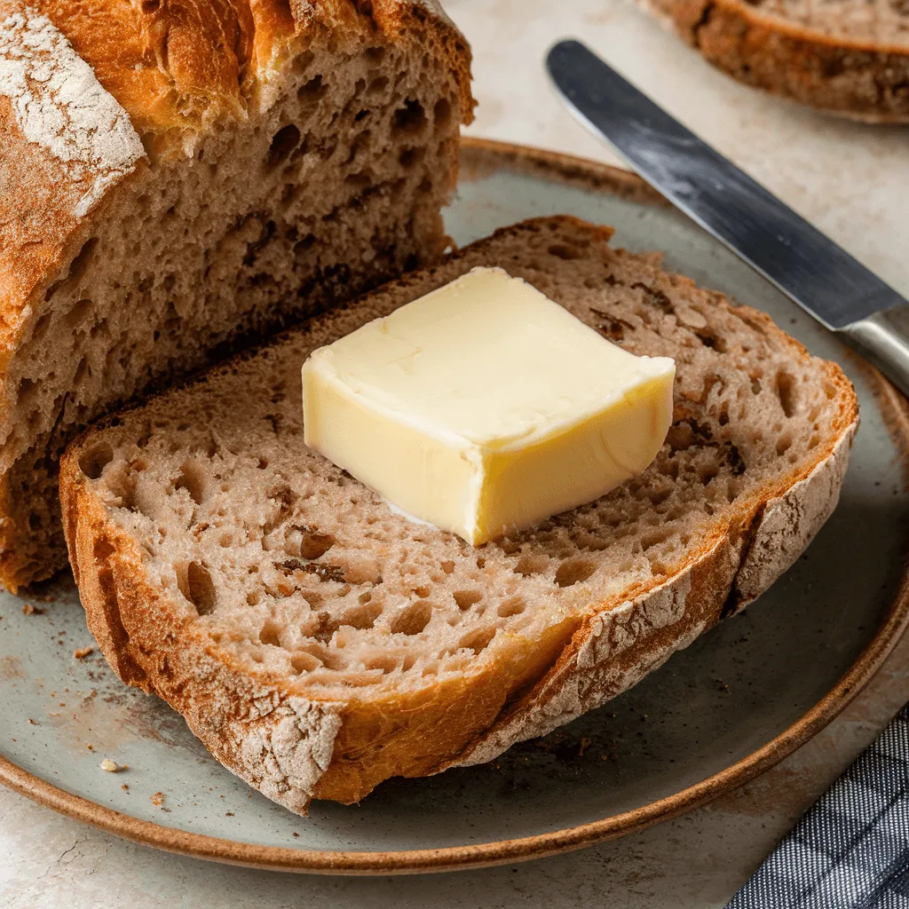 Toasted carnivore bread with butter