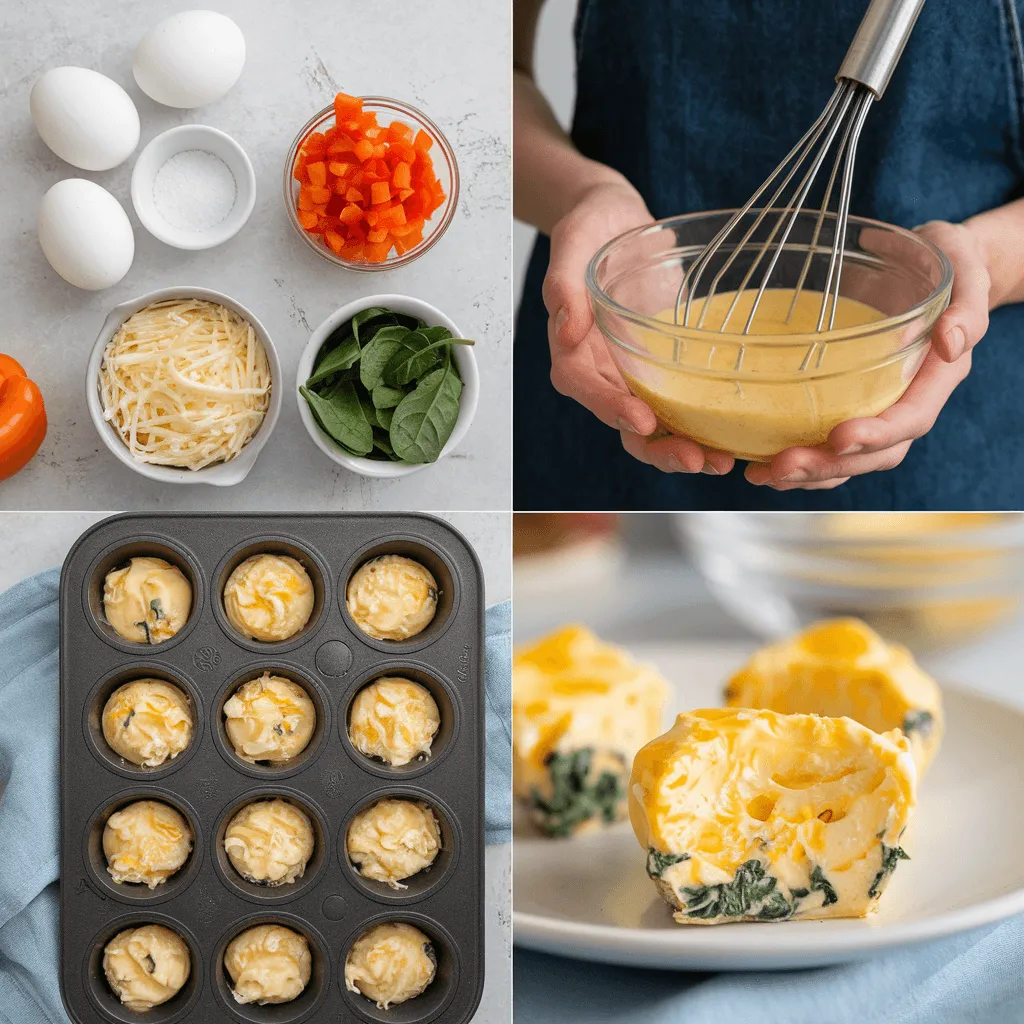 How to make egg white bites – step-by-step process