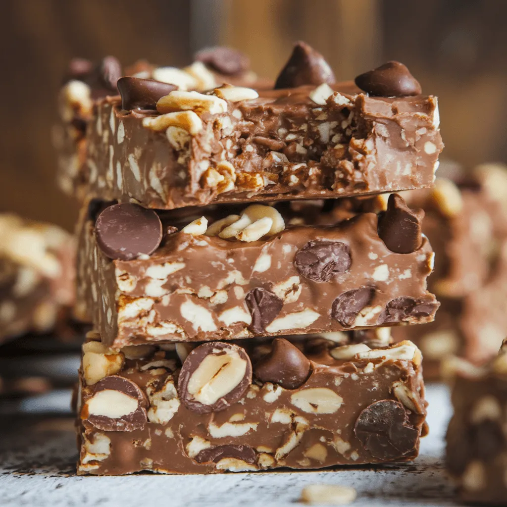 Delicious homemade protein bars ready to eat